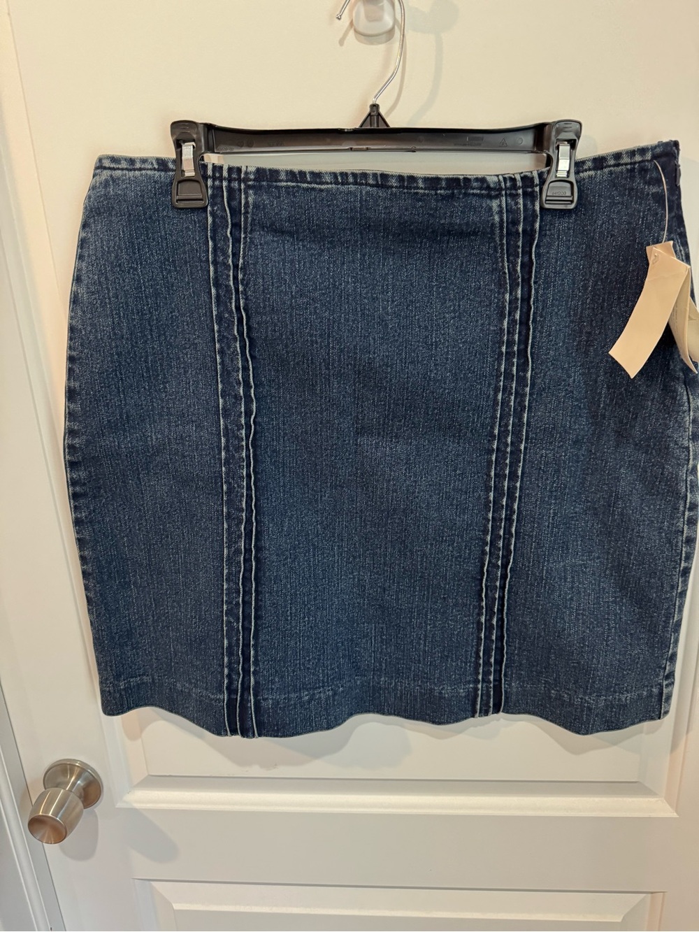 Calvin Klein Dark Blue Denim Panel Mini Skirt